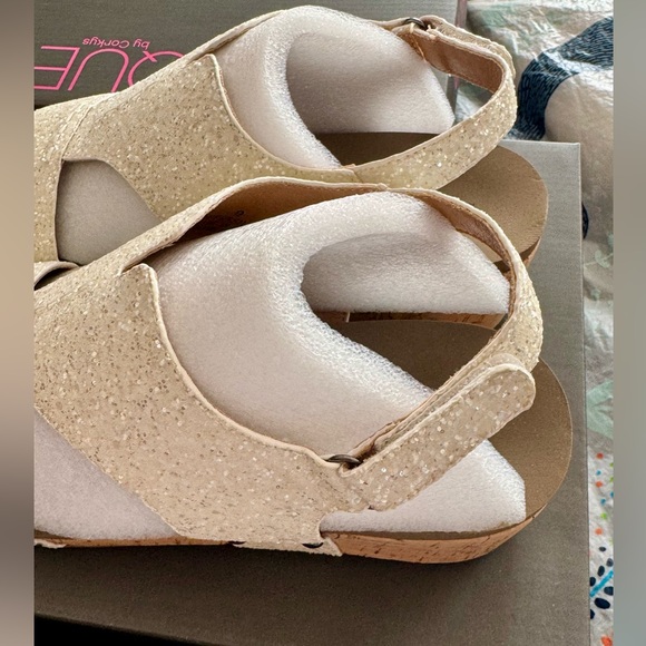 Corkys white chunky glitter sandals - Picture 3 of 5